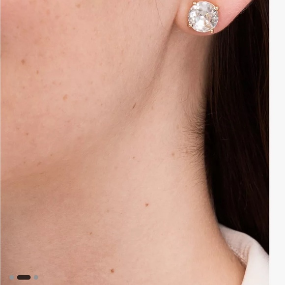 Kate Spade Gumdrop Earrings Clear - Picture 5 of 6